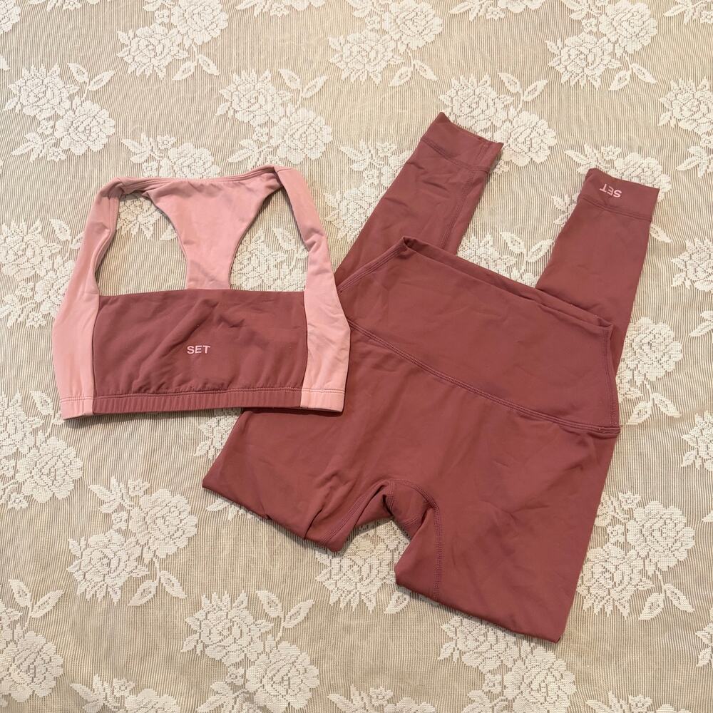 SET Active AirLuxe Two Tone Workout Set Size S